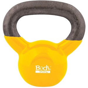 BodySport Cast Iron Vinyl Coated Kettlebells – Kettlebell for Weight Lifting – Strength Training - 1 of 4