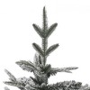 Aghana Digitals 6.9ft Pre-lit Artificial Christmas Tree, Green with Flocked Snow, Warm White LED - 3 of 4