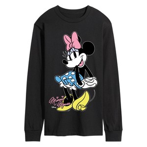 Men's - Disney - Minnie Mouse Pose- Men's Long Sleeve Graphic T-Shirt Long Sleeve Graphic T-Shirt - 1 of 3
