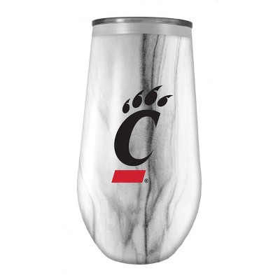 NCAA  Cincinnati Bearcats 16oz Marble Tall Stemless Stainless Steel Tumbler