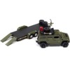 2004 Hummer H2 Medium Sage Green w/Open Trailer Ltd Ed to 6012 pcs "Truck & Trailer" 1/64 Diecast Model Car by Johnny Lightning - 3 of 3