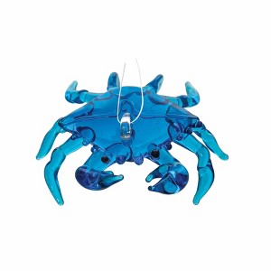 Gallerie II Blue Crab Glass Ornament - 1 of 3