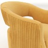 SEYNAR Modern Glam Velvet 360 Degree Swivel Open-Back Accent Armchair Set of 2 - 4 of 4