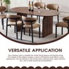 Gulches 70.87" Oval Dining Table, Brown MDF, Modern Double-Column Design, Space-Saving for Family Gatherings - 4 of 4