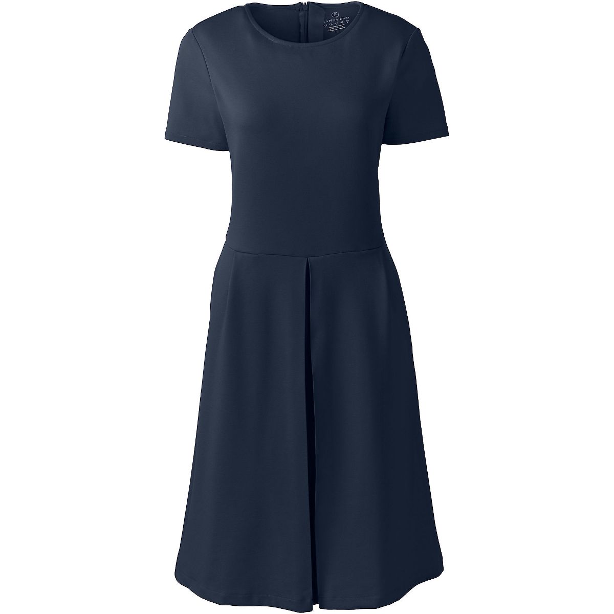 Lands' End School Uniform Women's Short Sleeve Ponte Dress - thumbnail 3