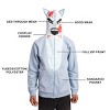 Blood-Splattered Wolf Men's Long Sleeve Cosplay Zip Hoodie - 3 of 4