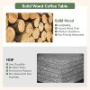 Lantine Solid Wood Coffee Table, 47-Inch Farmhouse Rectangle Center Table for Living Room - 4 of 4