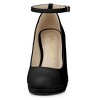Allegra K Women's Back to College Round Toe Stiletto Heel Ankle Strap Pumps - 2 of 4