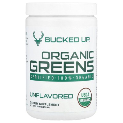 Bucked Up Organic Greens, Unflavored, 9.52 oz (270 g)