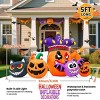HOMDOX 5.25 × 2.17 × 3.25 FTHalloween Inflatable Pumpkin Combo with Joker Playing Cards/Cat/Bat/Jack-o'-Lantern with Built-in LEDs Yard Decoration - 2 of 4