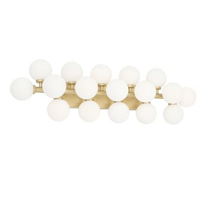 CWI Lighting Arya 17 Light Wall Sconce With Satin Gold Finish