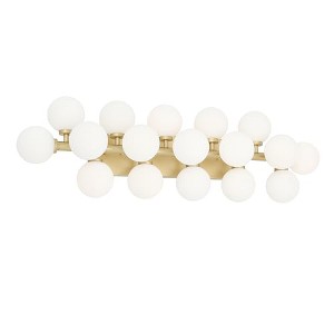 CWI Lighting Arya 17 Light Wall Sconce With Satin Gold Finish - 1 of 4