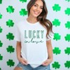 Simply Sage Market Women's Lucky In Love Short Sleeve Graphic Tee - 2 of 4