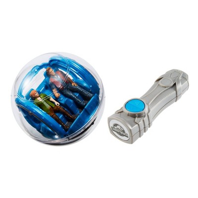 Jurassic world rc vehicle gyrosphere vehicle with owen action figure clearance