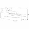 TiramisuBest Gray 34" Wide Chaise Lounge - 3 of 4