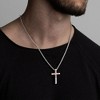 Turandoss 2Pcs Baseball Cross Necklace for Men Boys - Black Silver Stainless Steel Bible Verse Cross Pendant Necklaces, Gifts for Men, Chain 20 inch - 4 of 4