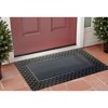 HomeRoots 18" X 30" Brown Rubber and Coir Seasonal Outdoor Door Mat With Inserts - 2 of 4