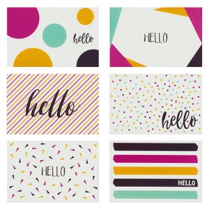 Paper Junkie Hello Cards with Envelopes, 48-Pack, 4 x 6 in, Multicolor ...