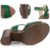 Perphy Women's Platform Buckle Ankle Strap Chunky High Heels Sandals - 3 of 3