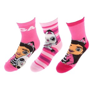 Textiel Trade Girl's Nickelodeon Gabby's Dollhouse Novelty Socks (3 Pack) - 1 of 4