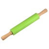 Unique Bargains Silicone Smooth Wooden Handle Non-Stick Kitchen Rolling Pin - 3 of 4