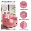 MAXYOYO Bean Bag Chair, Tufted Corduroy Bean Bag Couch Lazy Chair with Filler for Adult Teen - 3 of 4