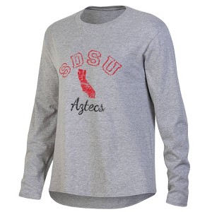 NCAA San Diego State Aztecs Women's Gray Long Sleeve T-Shirt - 1 of 3