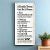 Slickblue Humorous Wood Wall Sign – 5 Deadly Woman Terms Explained – Rustic Home or Office Decor 9x18 - 2 of 3