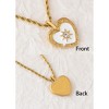 Anna-Kaci Stylish Adjustable Gold Toned Star Moon Sun Heart Zircon Pendant Necklace - 3 of 4