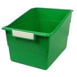 Romanoff Products Romanoff Shelf File with Label Holder Wide Green Set of 3 (ROM77305) 