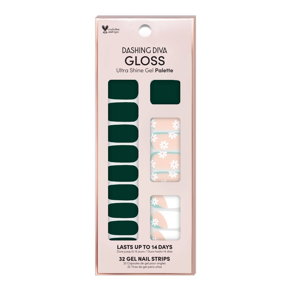 Dashing Diva Gloss Ultra Shine Gel Nail Art Palette - Ivy Twist - 32ct