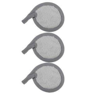 Unique Bargains Soft Flannel Pads Reusable Makeup Remover Eco Pads Facial Make Up Cleansing Removal for Most Skin Types 3 Pcs - 1 of 4