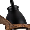 YUHAO 56 in. Indoor Modern Contemporary Matte Black ABS Blades 6-speed Ceiling Fan with Light and Remote Control - 4 of 4