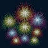Men's Design By Humans July 4th Fireworks Display By  T-Shirt - 2 of 2
