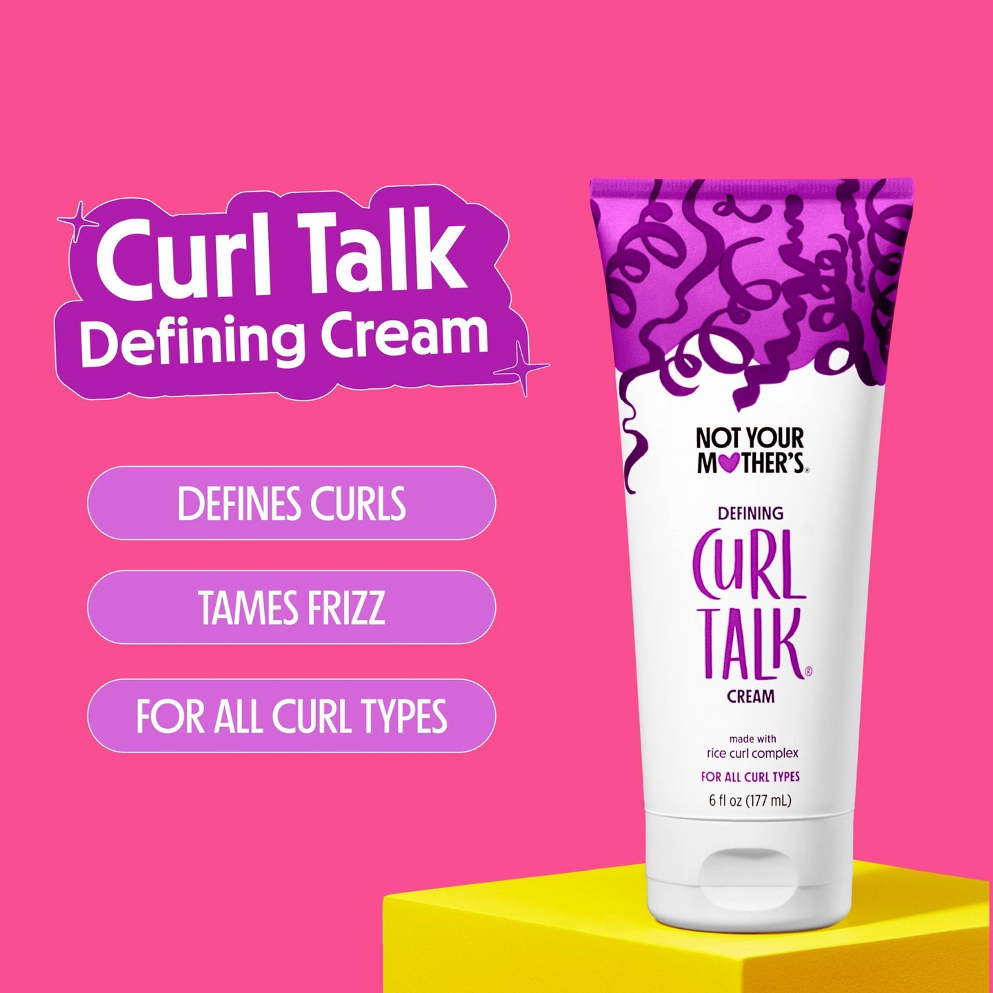 Крем для локонов Not Your Mother's Curl Talk, 6 fl oz, цвет: Кремовый — фото 2