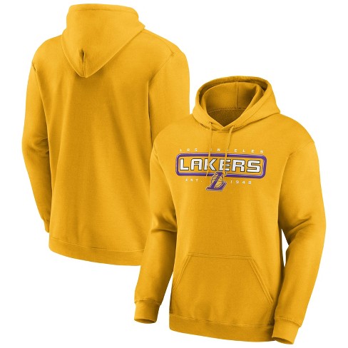 NBA Los Angeles Lakers Basketball Zip Up Hoodie Jacket Mens Grey