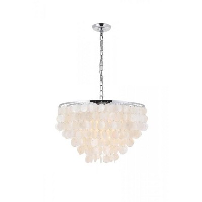 Elegant Lighting Selene 6 light Chrome Pendant