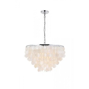 Elegant Lighting Selene 6 light Chrome Pendant - 1 of 4