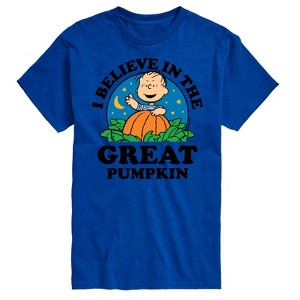 Men's - Peanuts - I Believe In The Great Pumpkin Short Sleeve Graphic T-Shirt - 1 of 4