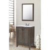 Elegant Lighting Saturn 22 In. Contemporary Furniture: Mirror In Light Grey - 4 of 4