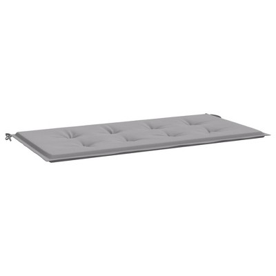 vidaXL Outdoor Garden Bench Cushion - Gray Oxford Fabric Seat Cushion, Comfortable Foam Fiber Filling