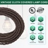 Unique Bargains Vintage 2-Conductor 18 AWG Twisted Cloth Covered Wire - 3 of 4