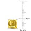 EVERLY JEWELRY | Sterling Silver 4 4/5 CT TGW Citrine Stud Earrings - 3 of 4