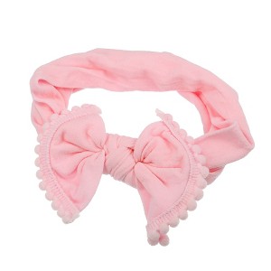 Unique Bargains Cotton Bow Headband Fashion Cute Hair Band for Child 6.3 Inch - 1 of 4