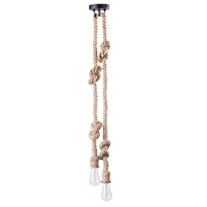 Mosbir DIY Rope Pendant LED Lamp Brown (Includes Energy Efficient Light Bulb) - Aiden Lane