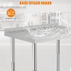 NSF Certified Stainless Steel Work Table, Bilayer Table with Adjustable Undershelf - 2 of 4