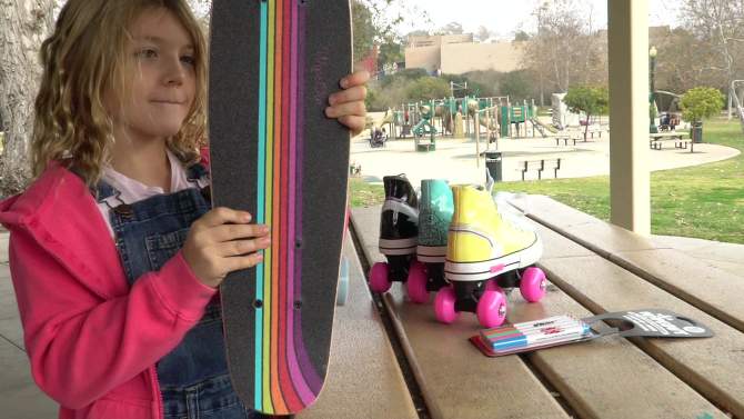 Wipeout Cruiser Kids&#39; Skateboard - Rainbow, 2 of 9, play video