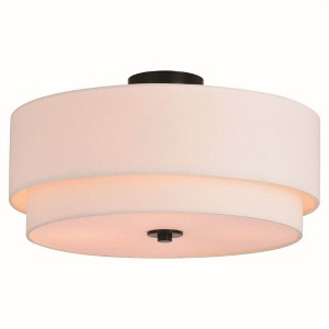 Vaxcel Burnaby 4 - Light Semi-Flush Mount in  Black - 1 of 4