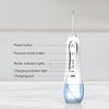HOM Dental Cordless Oral Irrigator and Water Flosser - Teeth Cleaning Kit - With Four Dental Tips and 10 Ounce Tank (White) - 3 of 4