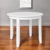 HomeRoots 39" White Solid Wood Round Top Dining Table - 2 of 4